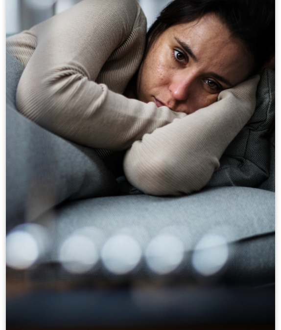 A woman who has depression